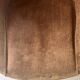Fauteuil design en daim marron circle ballon de Lusch & Co, Allemagne 1970
