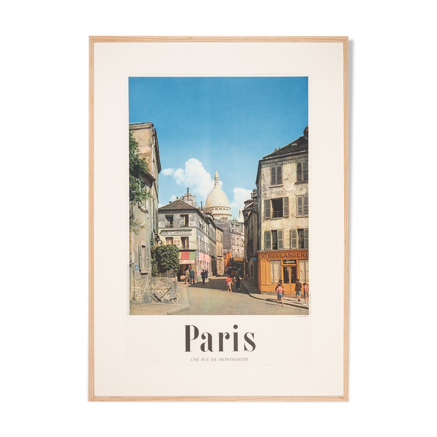 Paris - Une Rue de Montmartre, Travel Poster, 85 x 118 cm