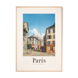 Paris - Une Rue de Montmartre, Travel Poster, 85 x 118 cm