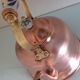 Old brushed red copper kettle / vintage 50-60s