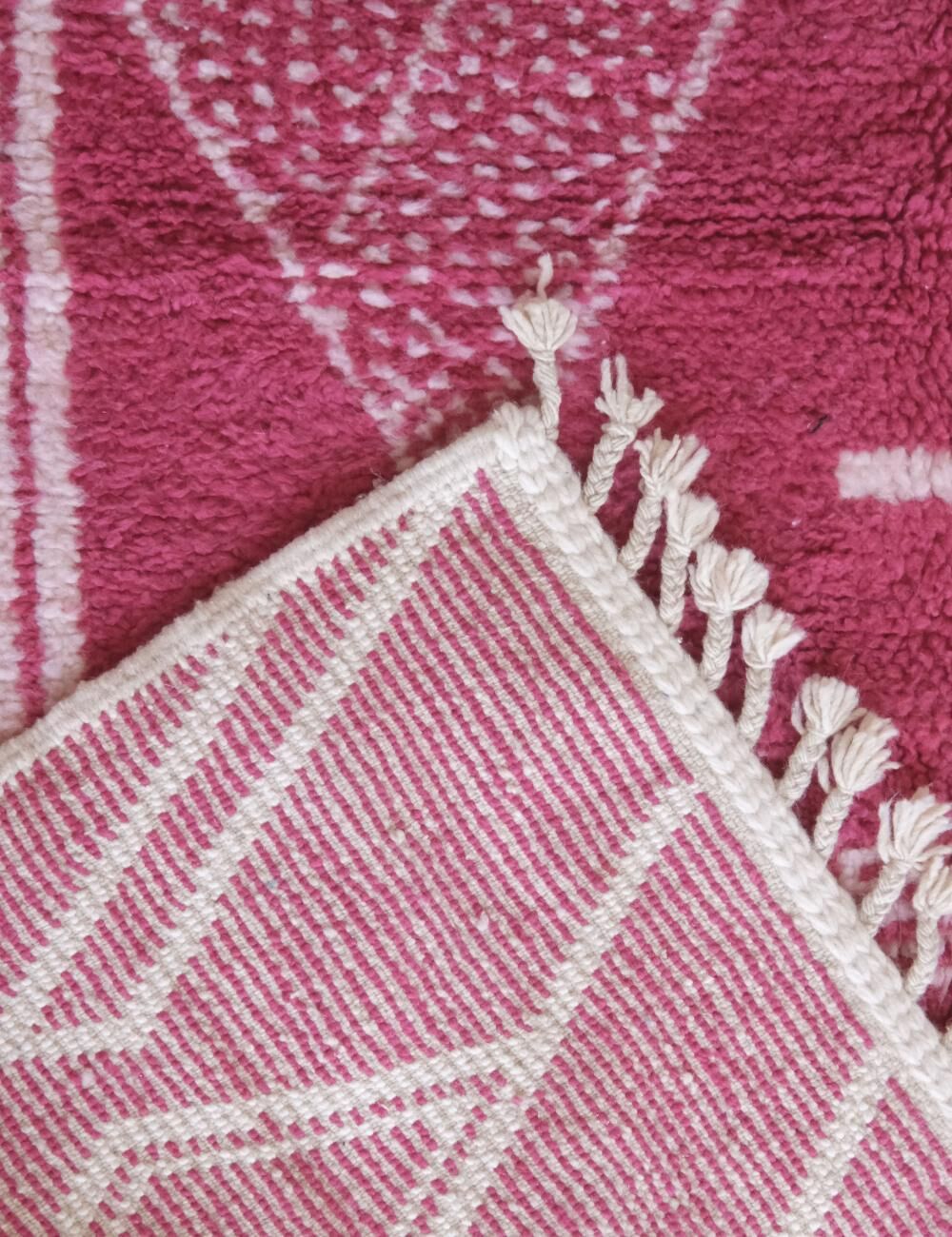 Tapis Rose Berbère - 253 x 184 cm