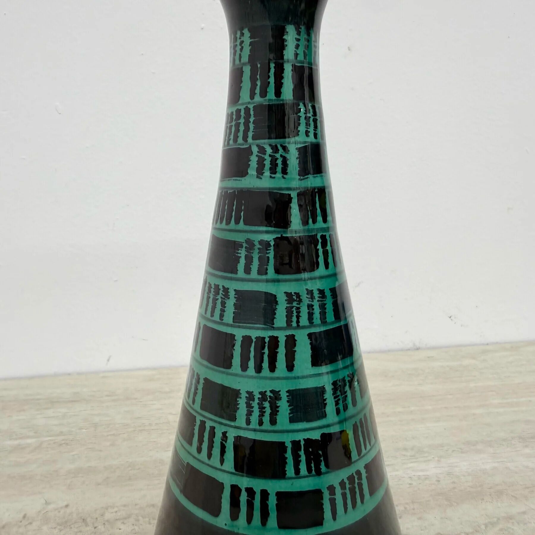 Italian ceramic vase from Bitossi, 1970s