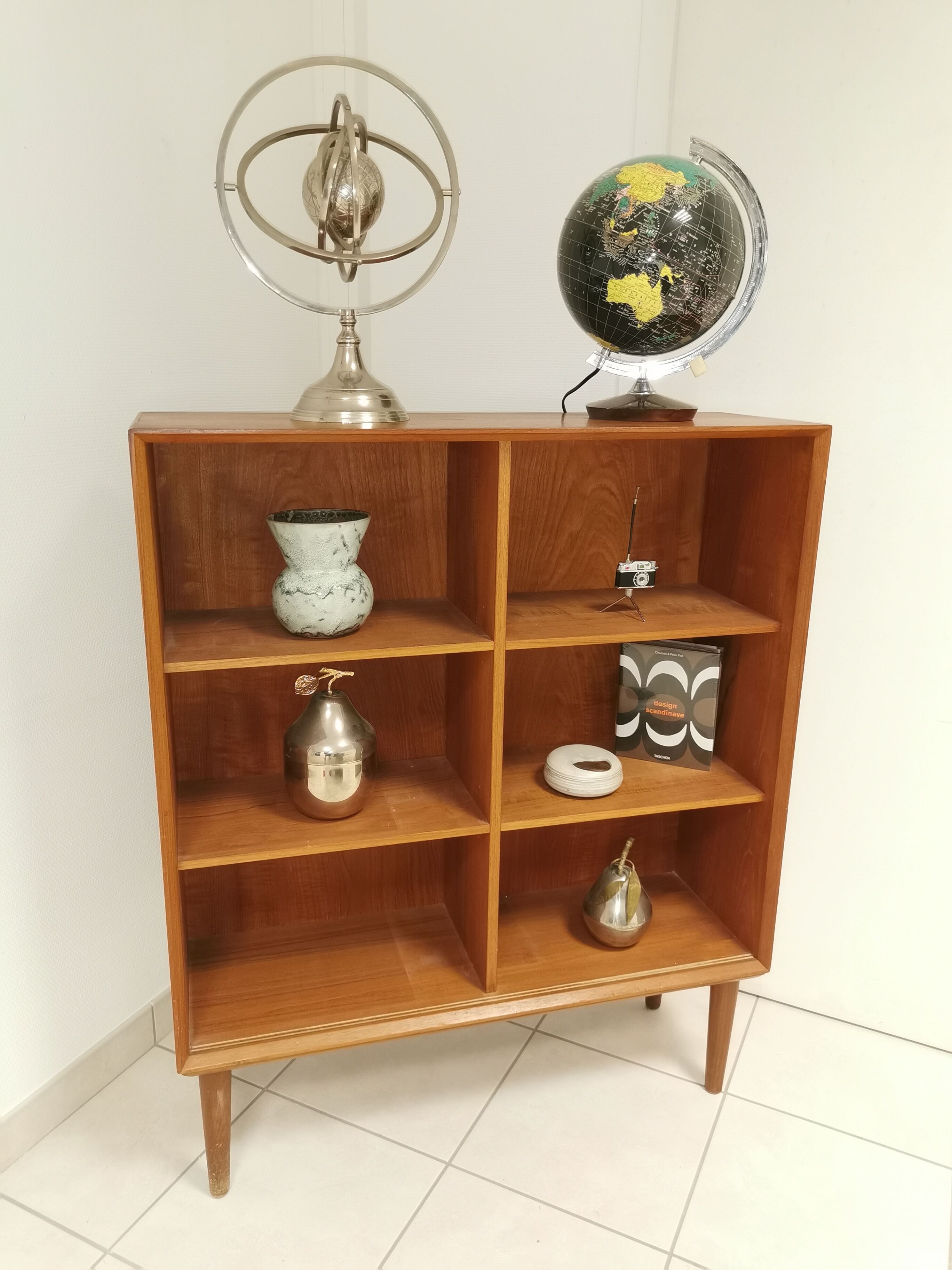 Danish Vintage furniture stamped . Scandinavian Shelf Library