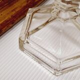 Pair of glass candlesticks