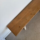 Vintage solid wood farmhouse bench