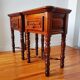 Pair of French solid wood bedside tables