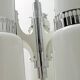 Vistosi Midcentury Italian Murano Glass and Steel "Incamiciato" Chandelier