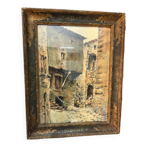 Aquarelle de emile Gudin