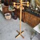 Porte manteau 1960 moderniste vintage en sapin 7 b