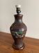 Partitioned table lamp in bronze, China 1880