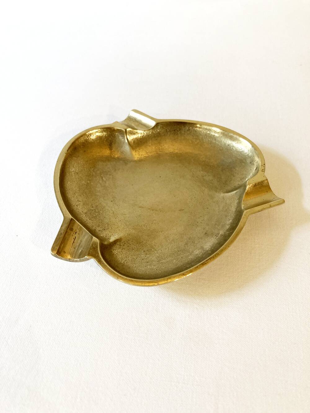 Art Deco brass ashtray