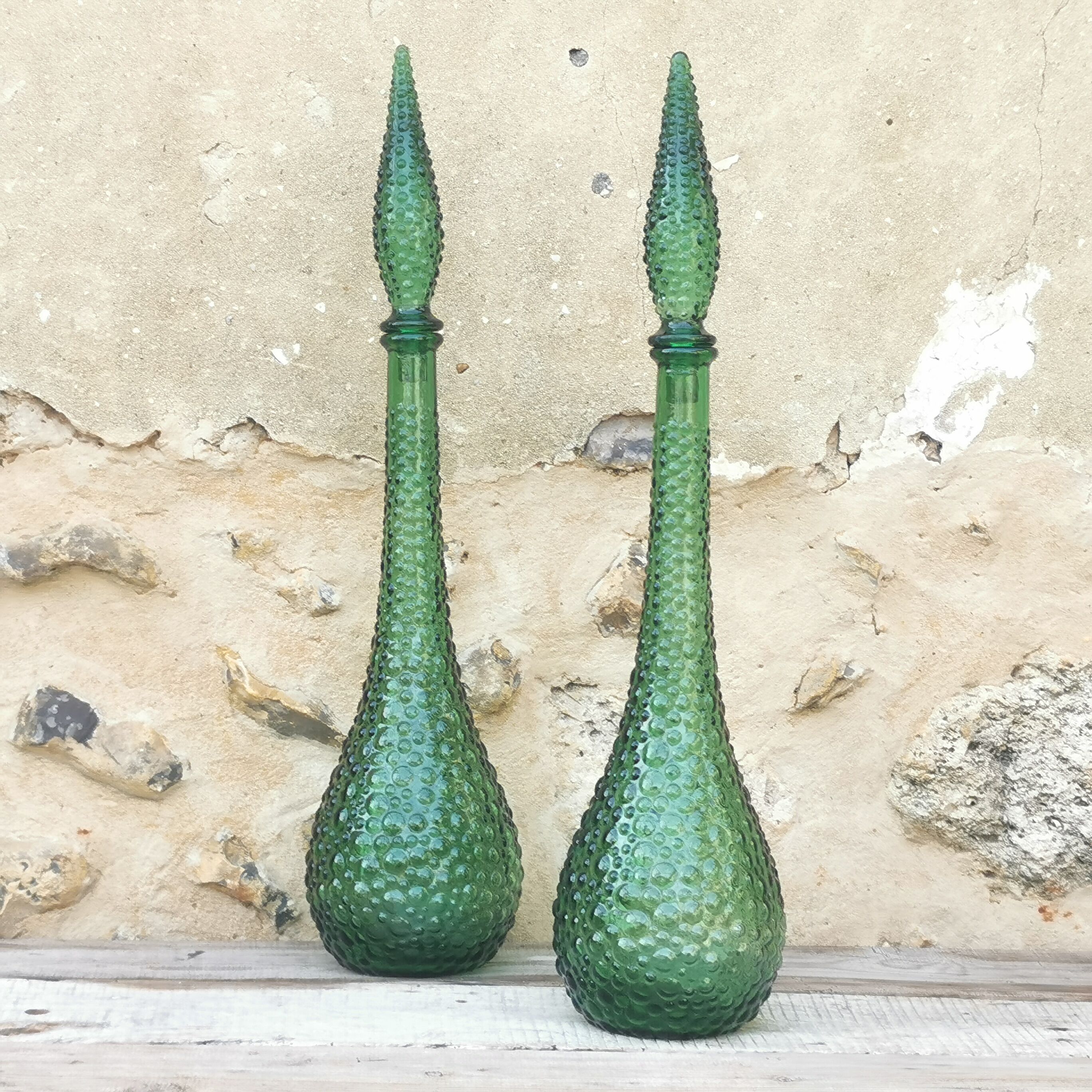 Italian glass bottles