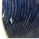 Large Sarreguemines blue slipware fruit bowl