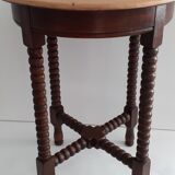 Pair of side tables in solid oak