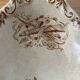 1 iron clay dish HB Choisy le Roi sepia color