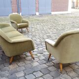 Danish chair club organic years soft 50 green glossy