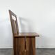 Set of 8 Italian chairs in American walnut Loto Spa