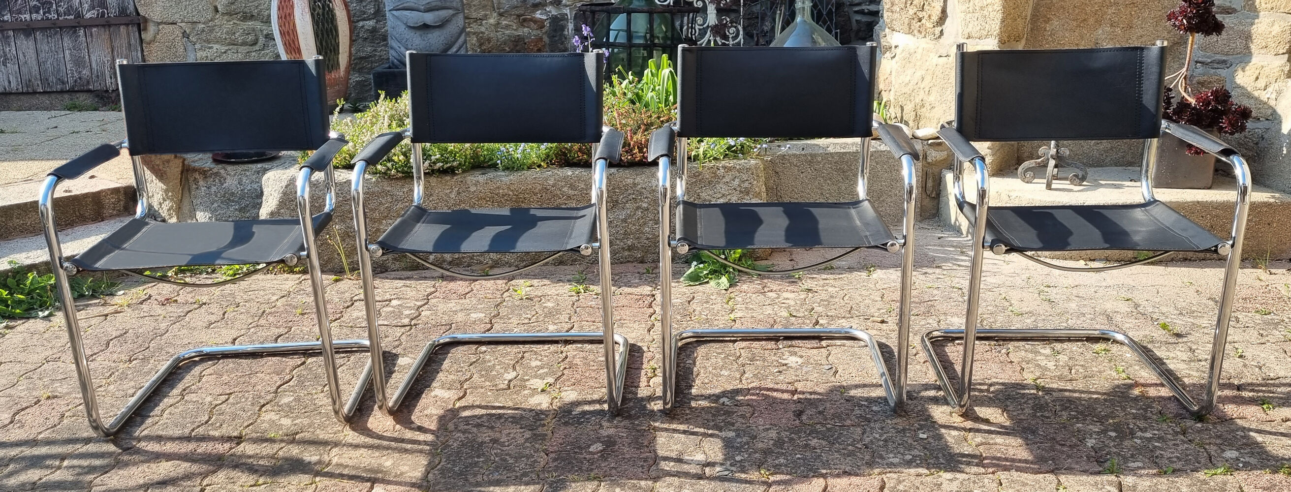 Series of 4 armchair