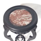 Napoleon III Style Harness in Blackened Wood and Red Marble