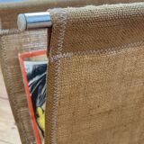 Porte-revues en toile de jute