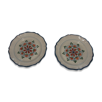 Pair of plates in earthenware