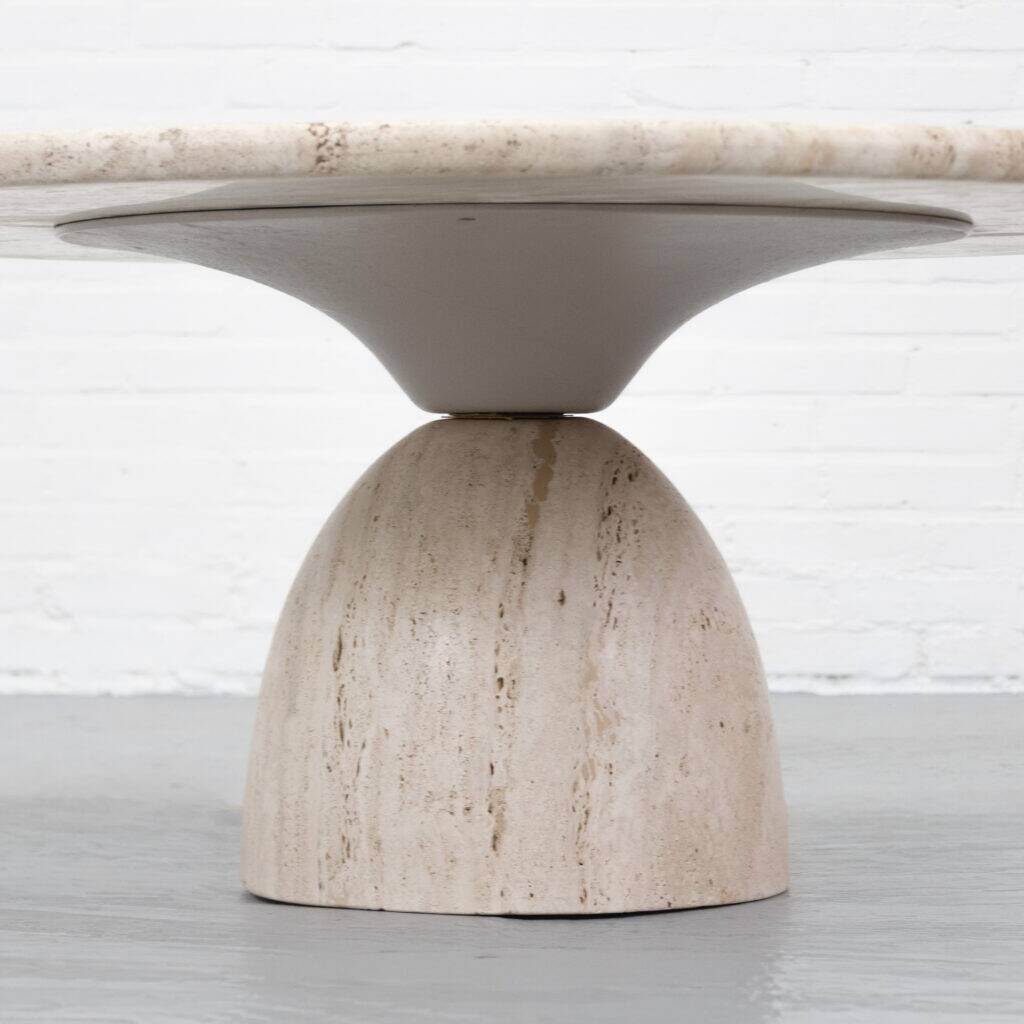 Travertin 'Finale' coffee table by Draenert 1970s