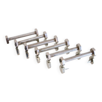 Vintage chrome-plated metal knife holder, 1970s