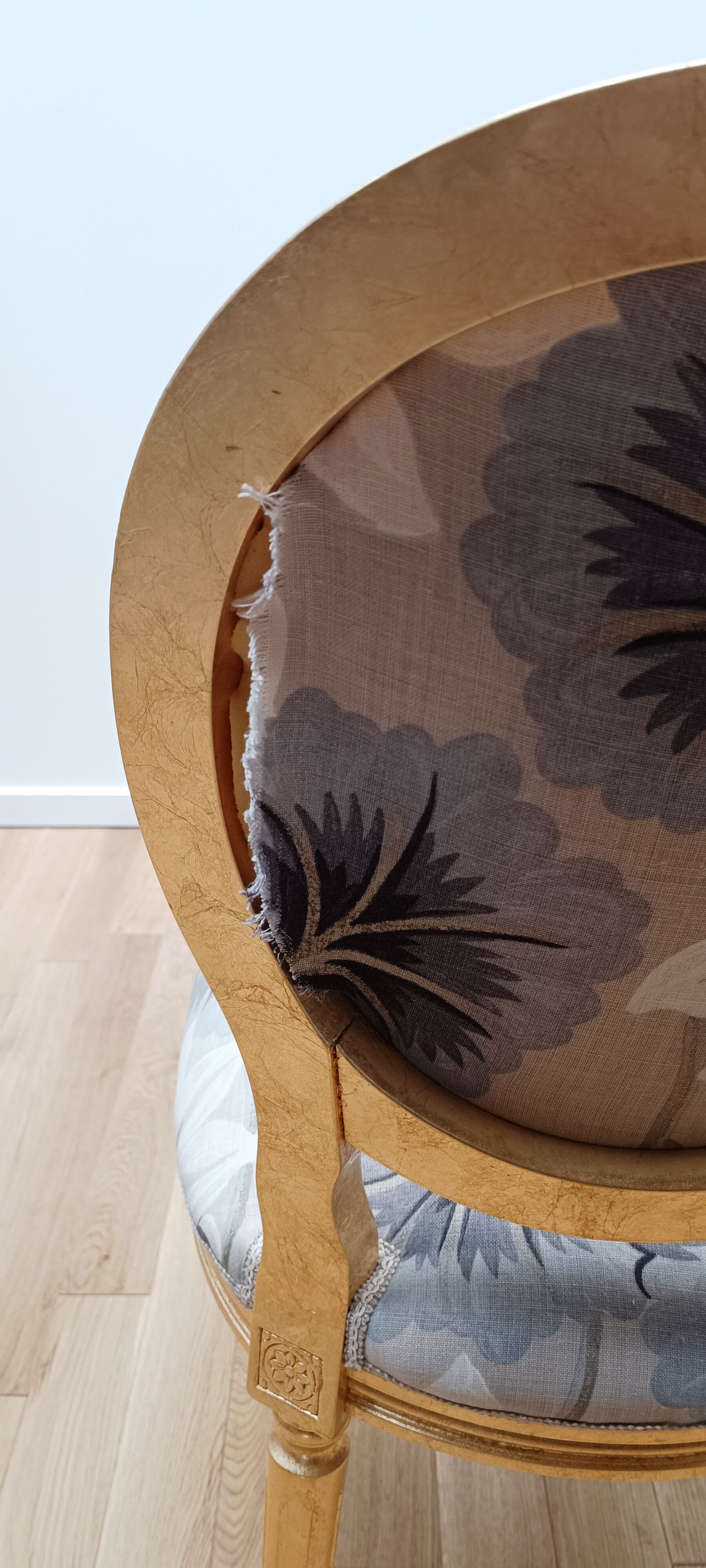 Paire de chaise médaillon par Moda Italia