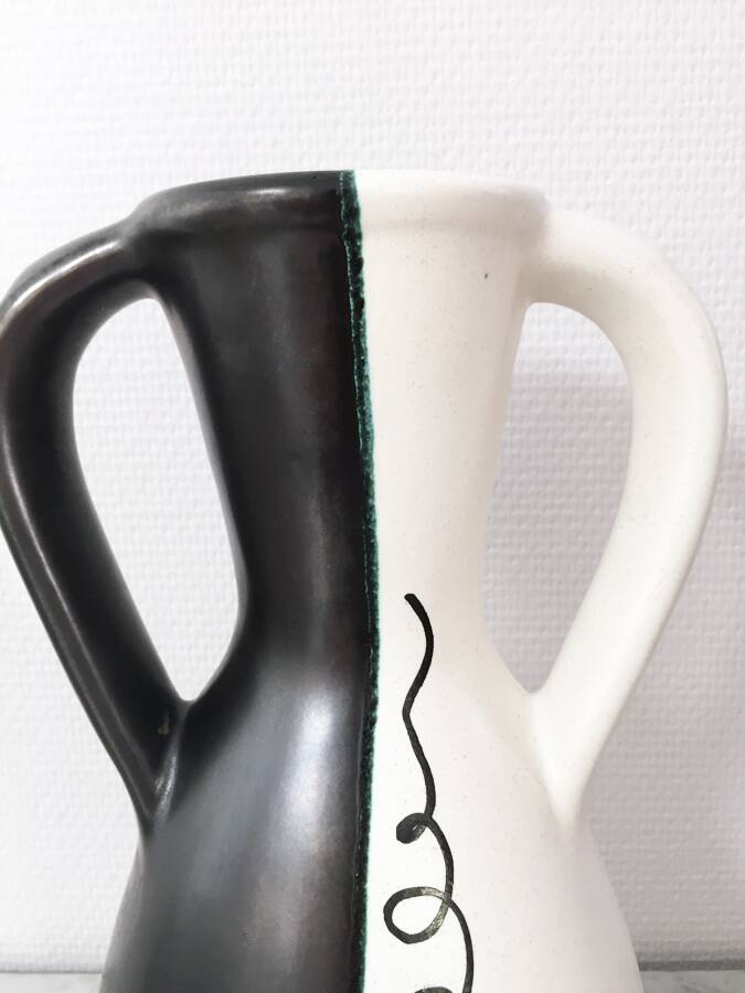 Two-tone vase signed JM Faux – circa 1960