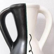 Vase bicolore signé JM Faux – circa 1960
