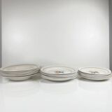 Service for 6 people "The Hive", Moulins des Loups, 20th century