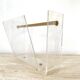 Vintage David Lange magazine rack for Roche Bobois, 1970s