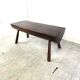Solid wooden brutalist coffee table, 1960s