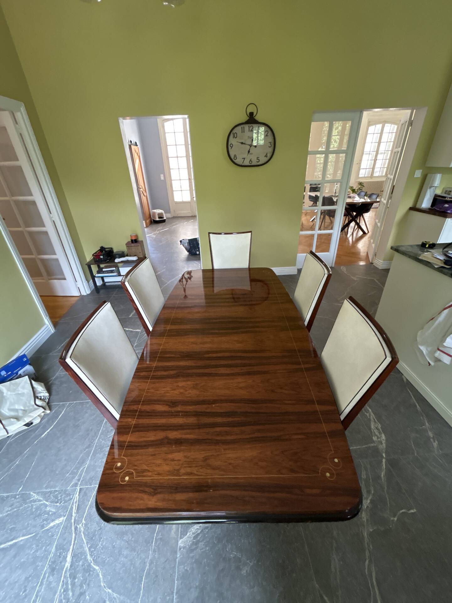 Rio Rosewood Dining Set & 6 Chairs – Art Deco / 1950s