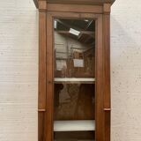 Showcase in two directoire style frames in solid walnut XX century