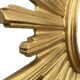 Golden resin "witch's eye" sun mirror, 52 cm