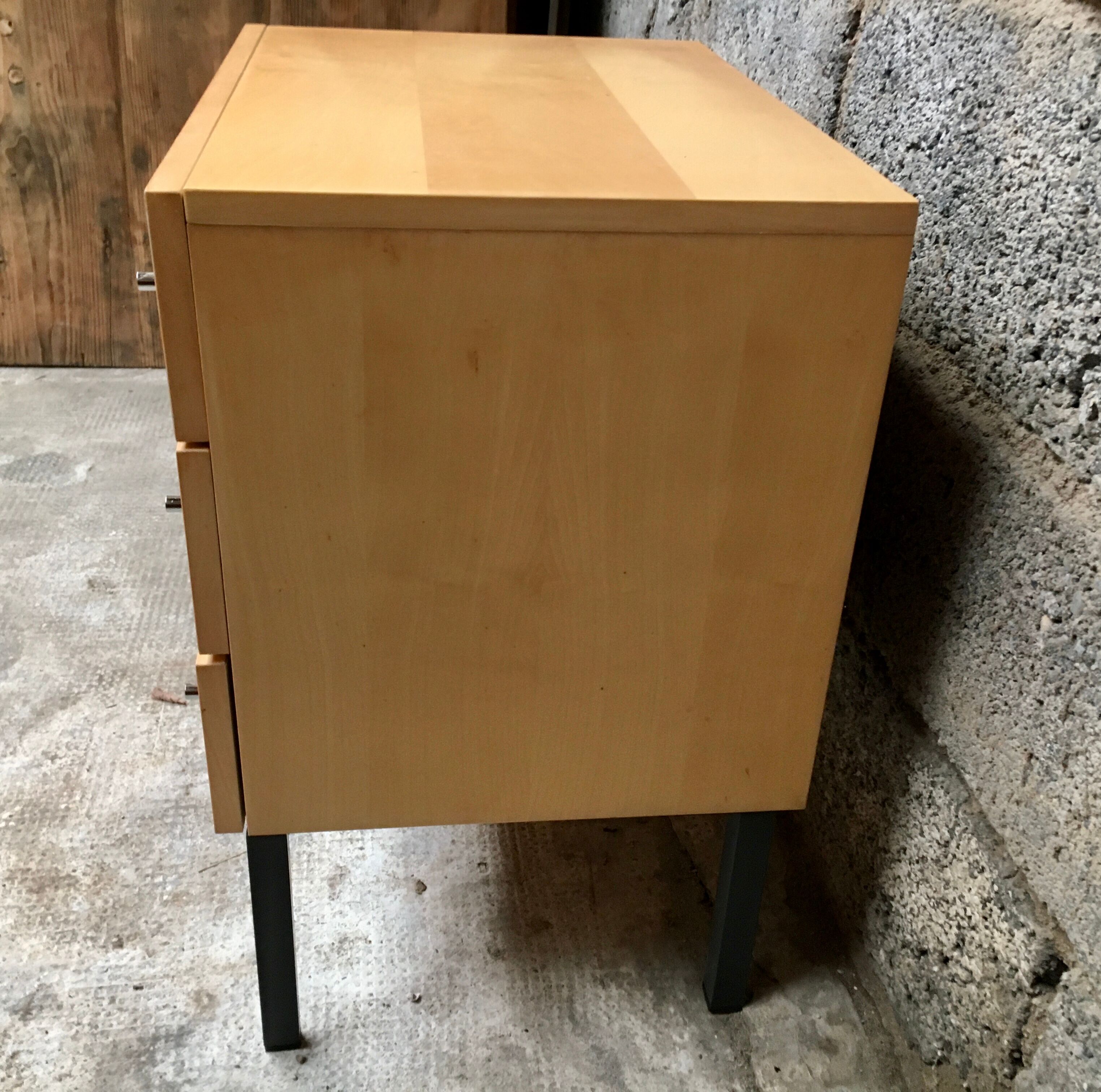 Commodity vintage light wood feet metal 1950 1960