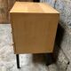 Commode vintage bois clair pieds métal 1950 1960