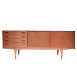 Vintage Scandinavian sideboard Nathan sliding doors