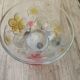 Candy dish, painted glass sugar bowl