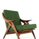 De Ster "Knoop" - armchair 'Glane' mid century modern Dutch Design in teak
