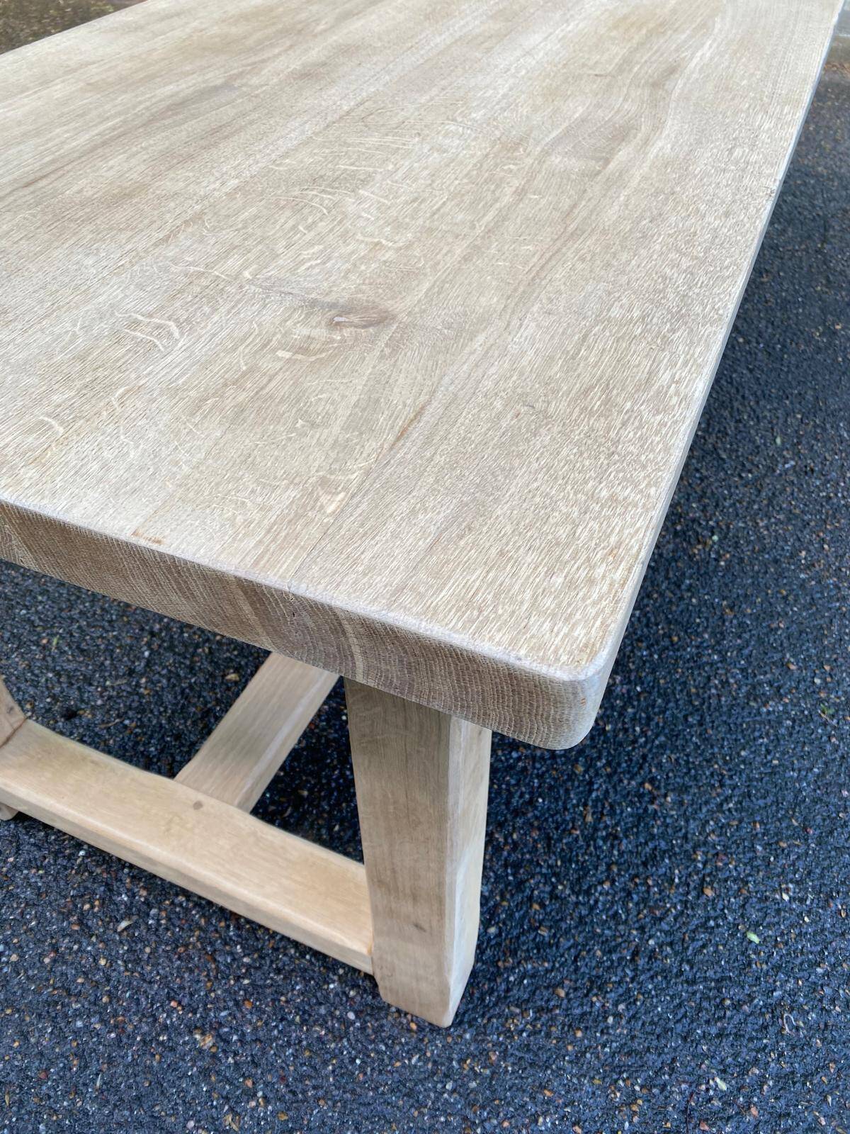 Solid oak farmhouse table 1990 250cm