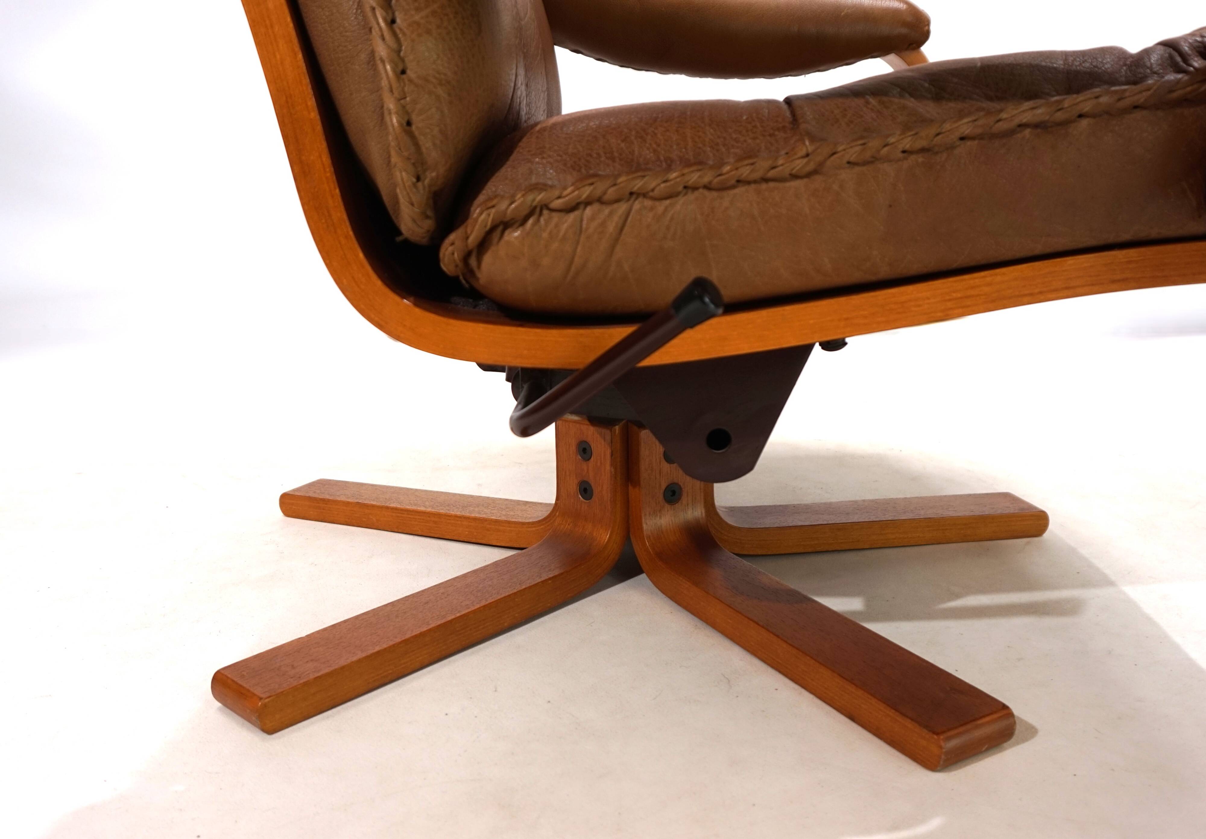 P. Schultz & Co. Denmark leather armchair, 1960