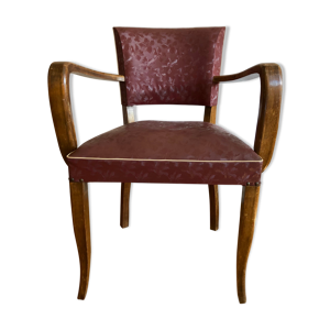Fauteuil bordeaux 1950