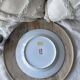 Ancient Chinese plate from the Qing Qianlong dynasty hand painted