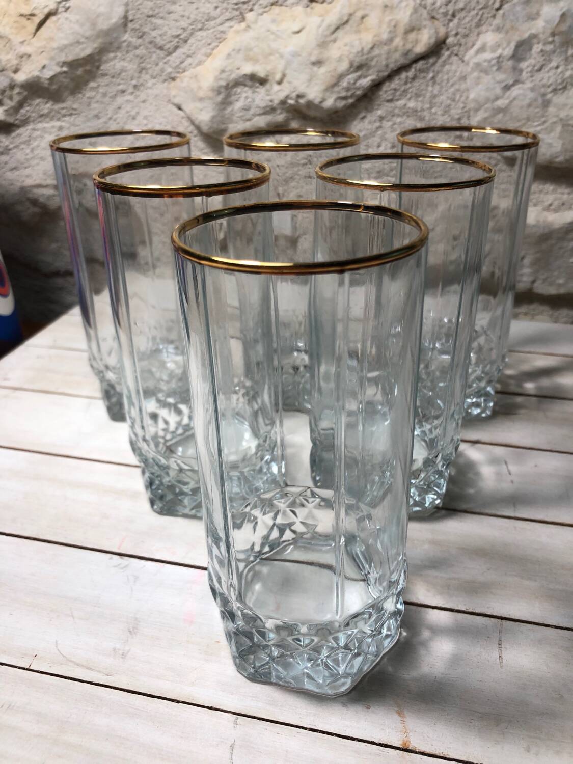 Large Vintage gold rimmed glasses