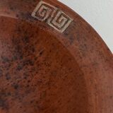 Large glazed terracotta salad bowl