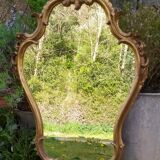 Baroque mirror in gilded wood 87x54cm