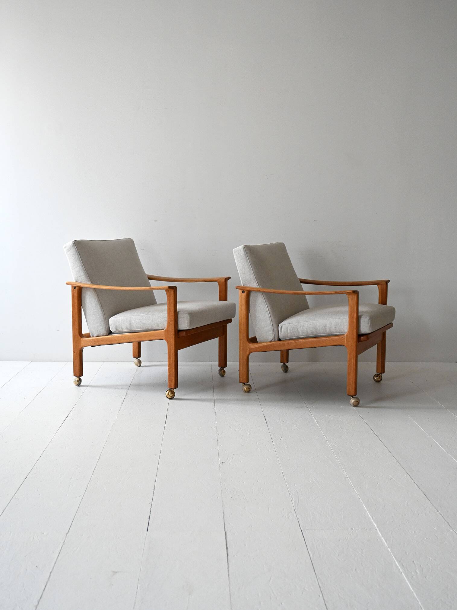 Pair of vintage Scandinavian armchairs by Ferd. Lundquist Göteborg