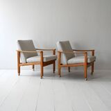 Pair of vintage Scandinavian armchairs by Ferd. Lundquist Göteborg